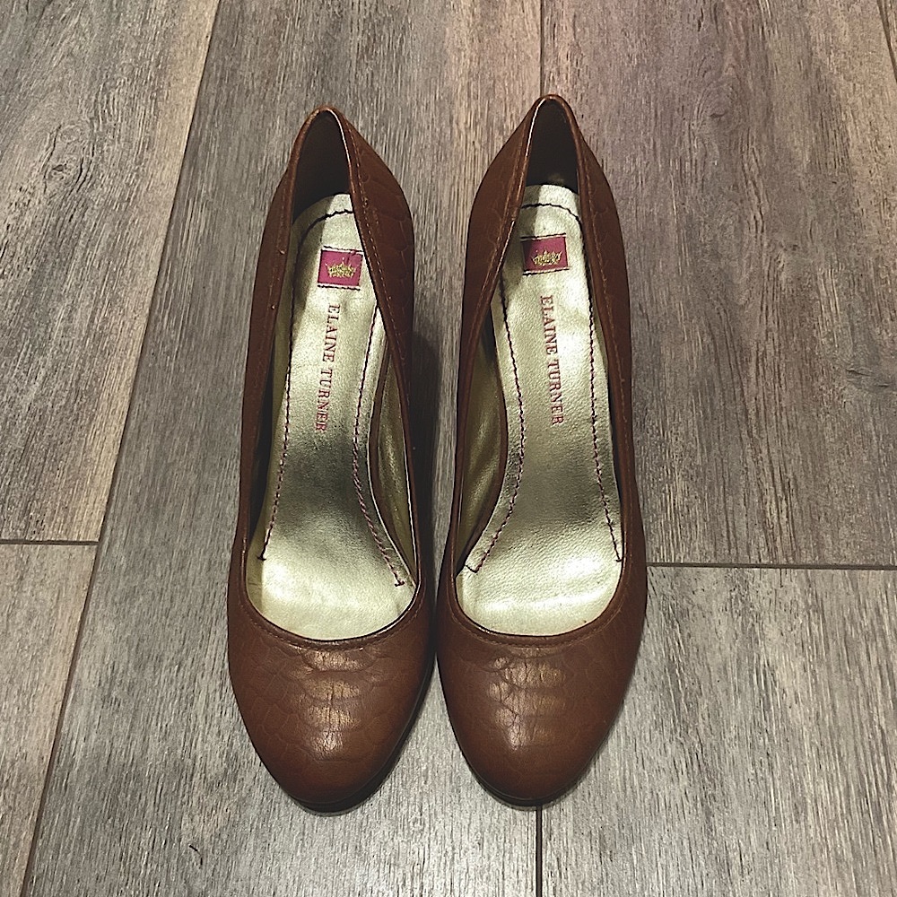 Elaine Turner Wedge Pump, Vintage, Size: 8